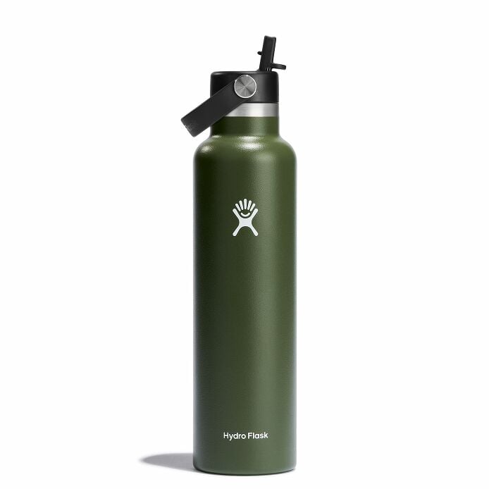 24 oz Standard Mouth w/ Flex Straw Cap - Olive Y7